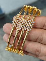 Premium Matt with AD Stones Bangles - Nakshatra Jewels