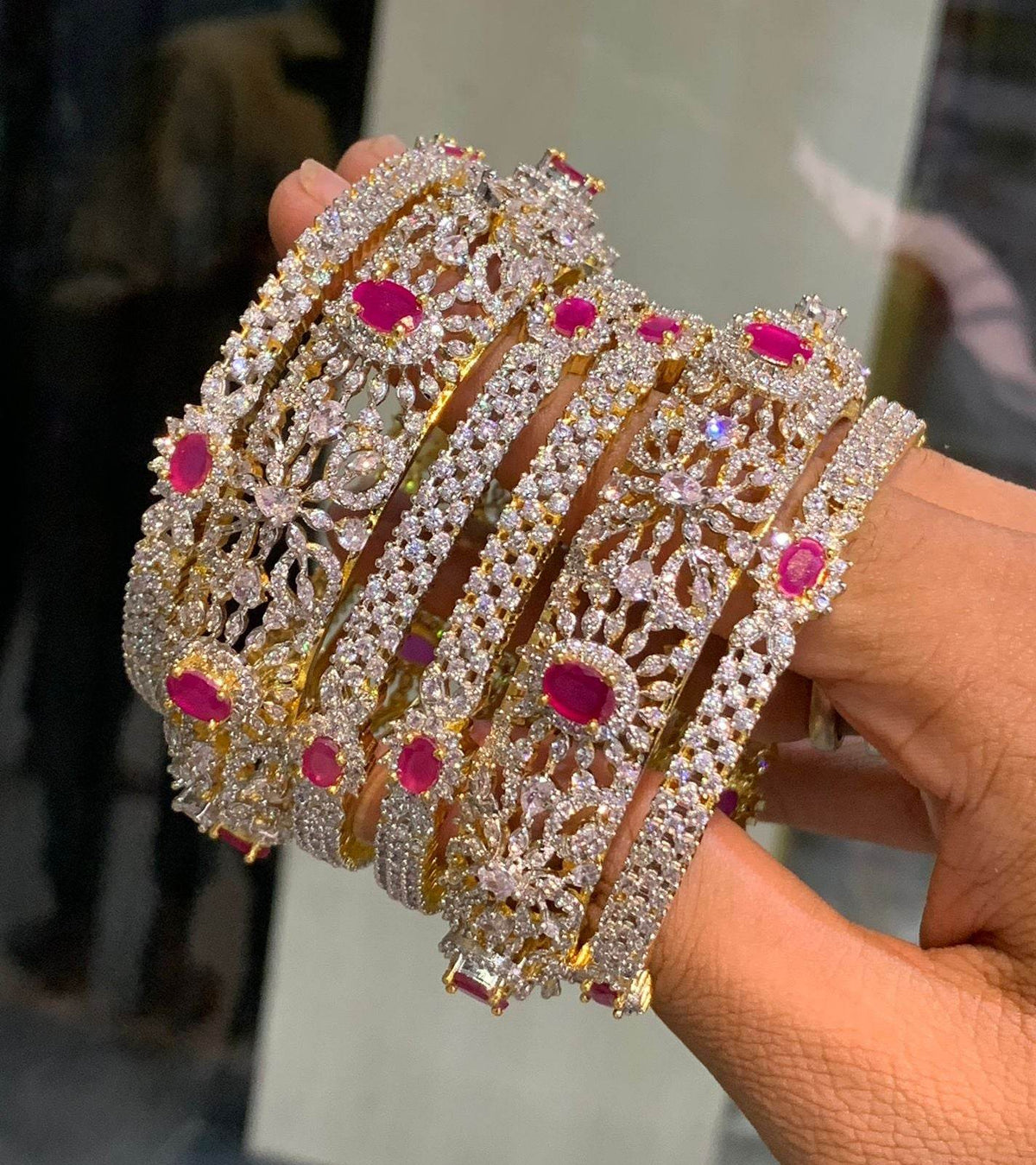 AD Stone Bangles