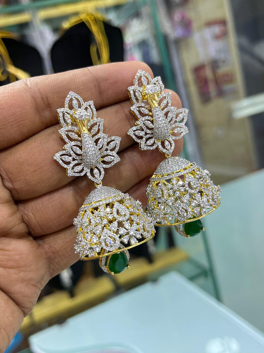 AD Stones Bridal Earrings