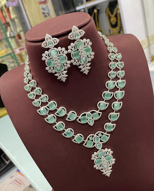 Victorian Polish AD Stones Necklace