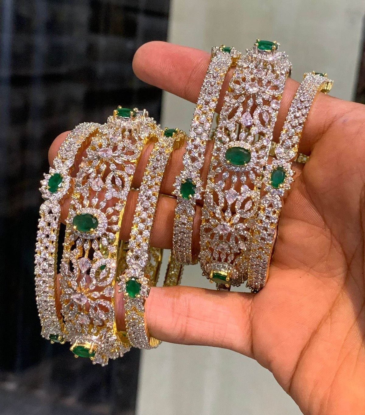 AD Stone Bangles