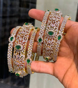 AD Stone Bangles - Nakshatra Jewels