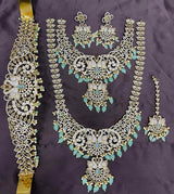 Victorian Polish AD Stones Bridal Set - Nakshatra Jewels