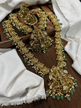 Nakshi work with AD Stones Bridal Combo Set