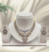 Victorian Polish AD Stones Necklace