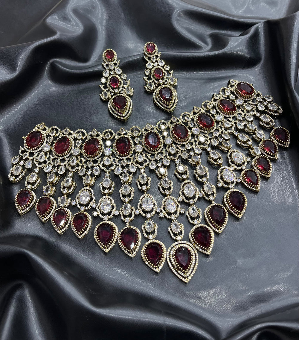 Victorian Polish with AD Stones Bridal Choker