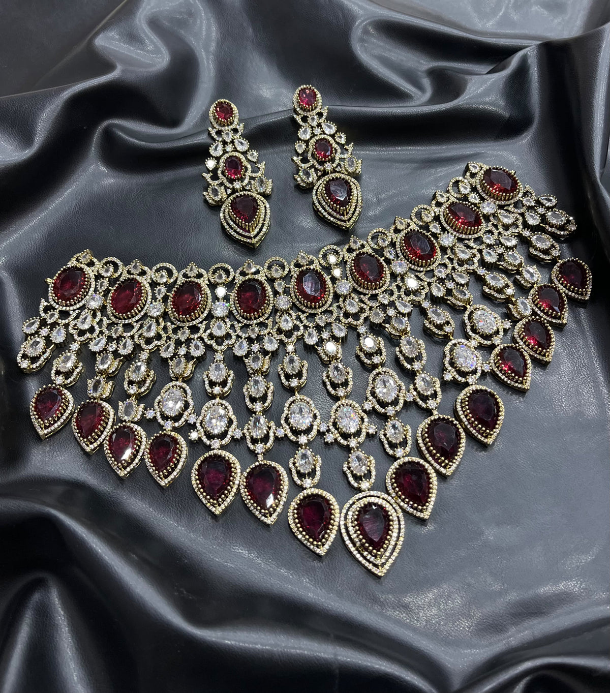 Victorian Polish with AD Stones Bridal Choker