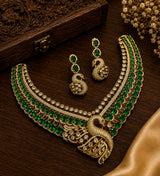 Victorian Polish with AD Stones Necklace