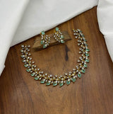 Victorian Polish AD Stones Necklace - Nakshatra Jewels