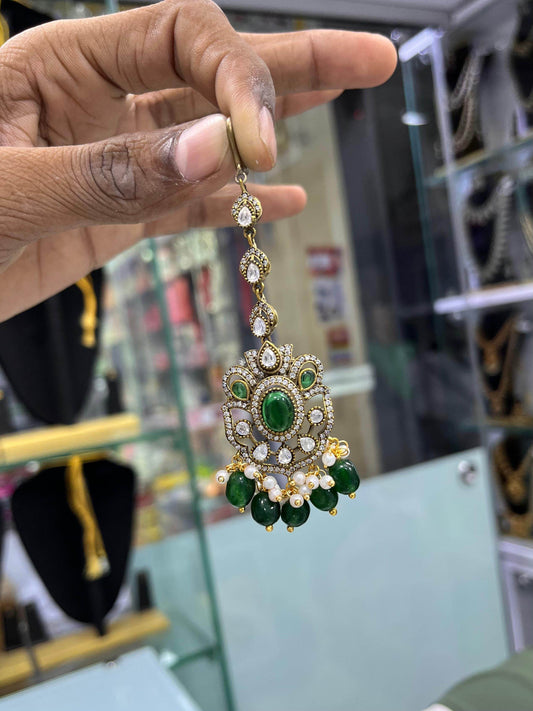 Moissanite Stones Tikka - Nakshatra Jewels