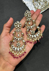 Mossianite Stones Bridal Earrings - Nakshatra Jewels