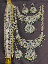 Victorian Polish AD Stones Bridal Set - Nakshatra Jewels