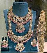 Victorian Polish AD Stones Bridal Set - Nakshatra Jewels