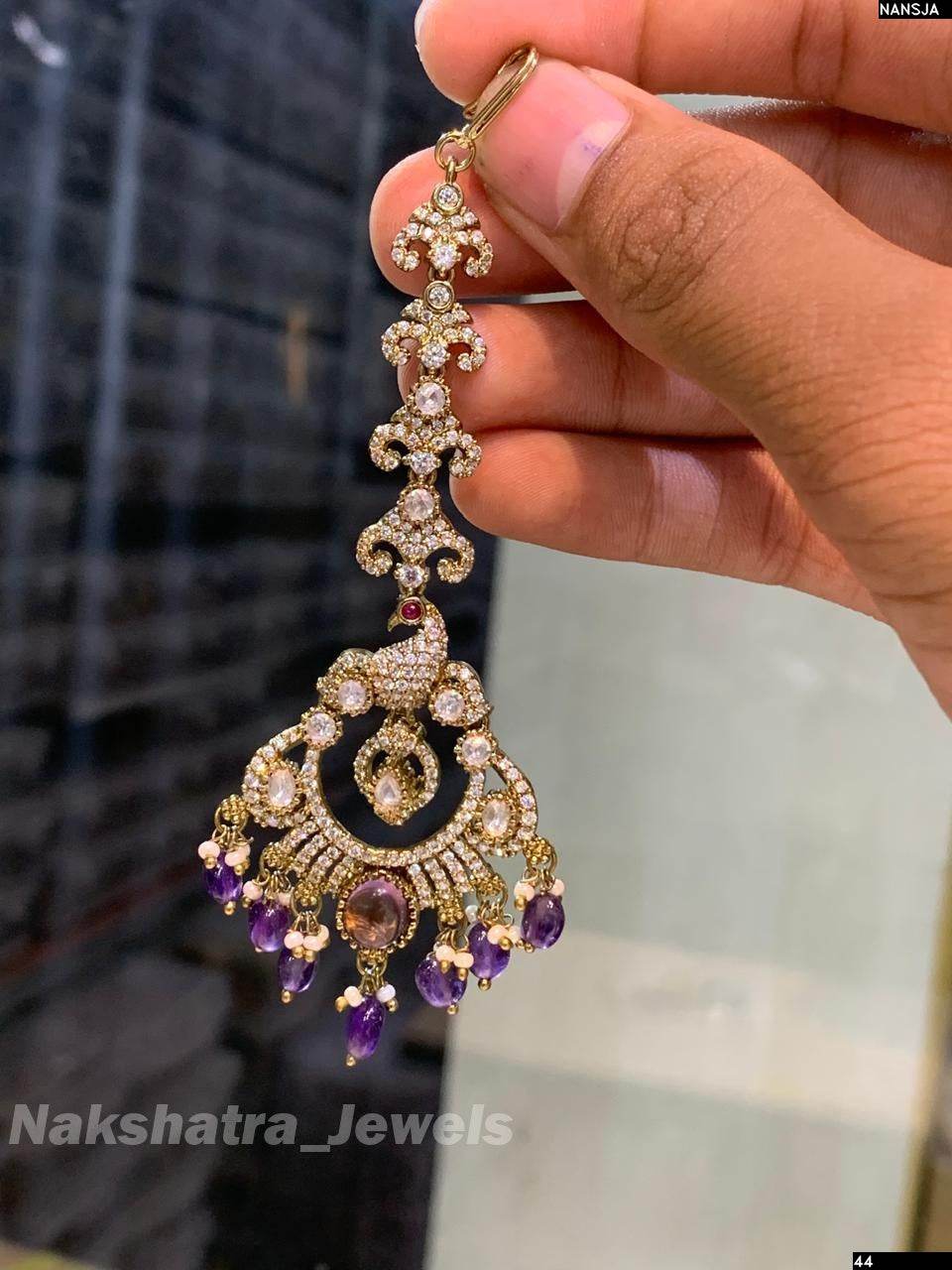 Moissanite Stones Tikka - Nakshatra Jewels