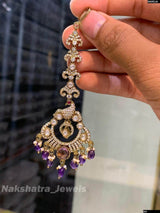 Moissanite Stones Tikka - Nakshatra Jewels