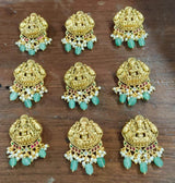 Hair Accessories (Premium Matt with Kempu Stones) - Nakshatra Jewels
