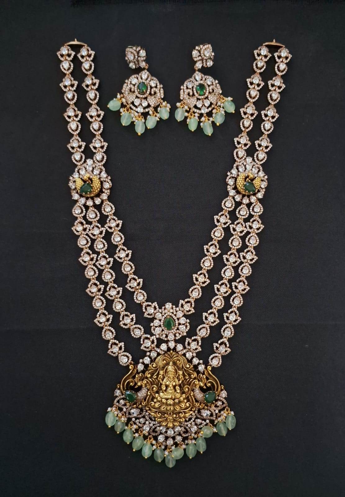 Moissanite & AD Stones Bridal Haram