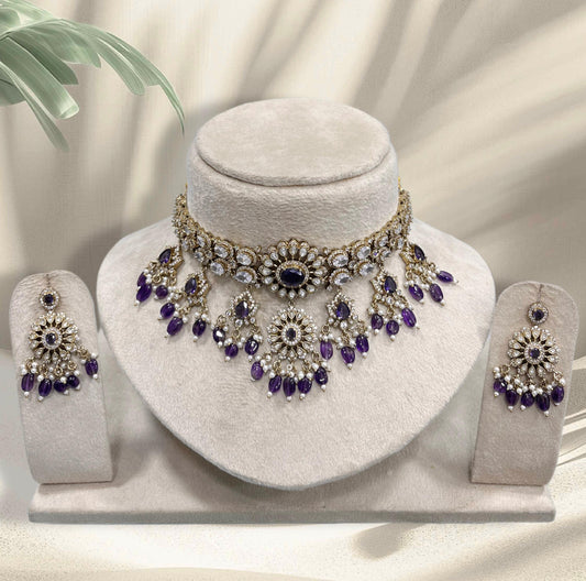 Victorian Polish with AD Stones Bridal Choker