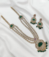 Victorian Polish with AD & Moissanite Stones Bridal Choker - Nakshatra Jewels