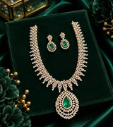 American Diamond Stones Bridal Necklace