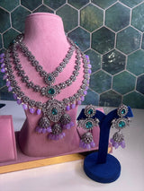 Victorian Polish with AD Stones Bridal Layer Haram