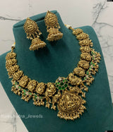 Nakshi Work with Kundan Stones Necklace - Nakshatra Jewels