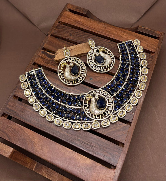 Victorian Polish with AD Stones Neck set