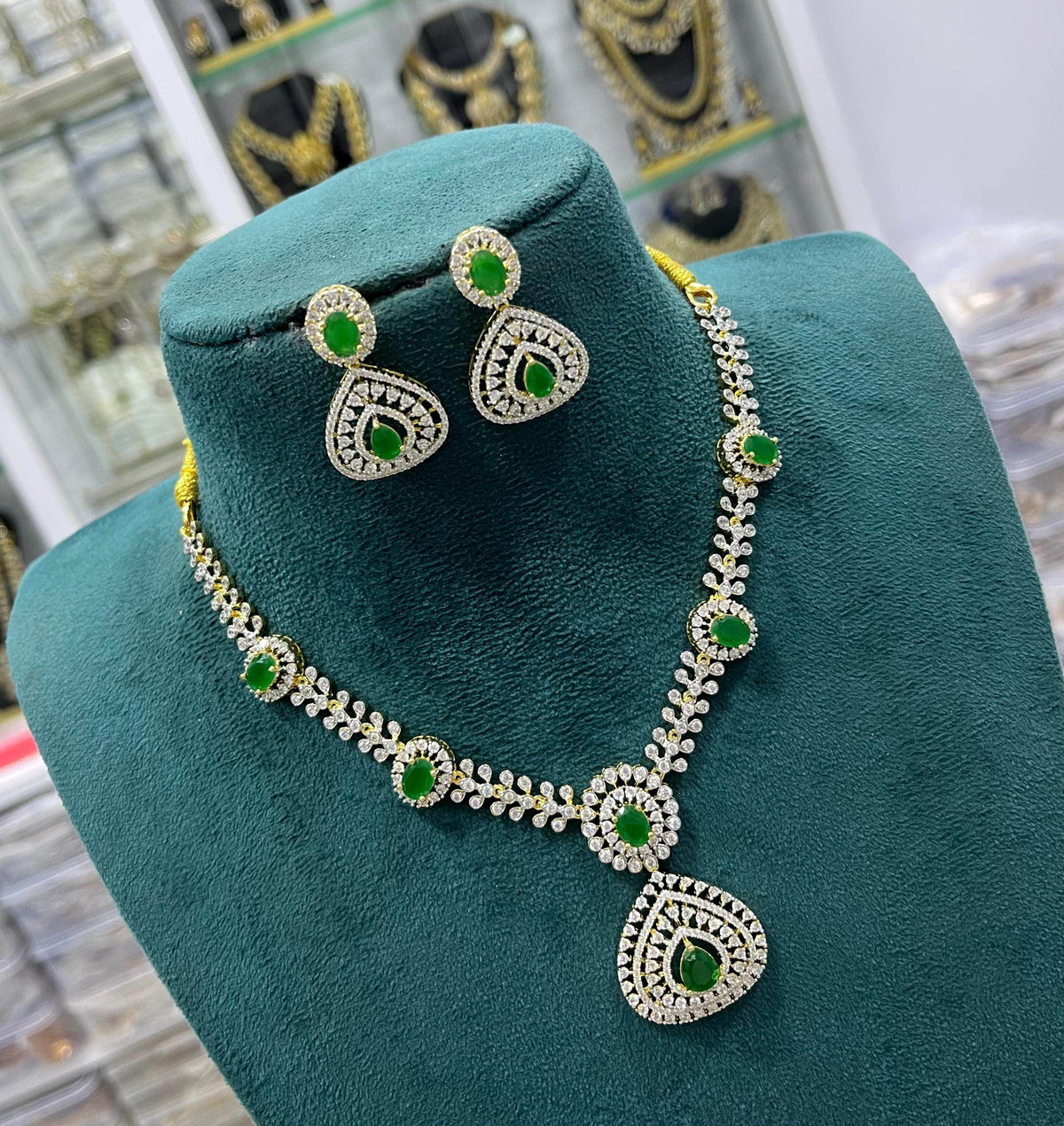 American Diamond Stones Necklace