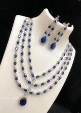 AD Stones Bridal Layer Haram - Nakshatra Jewels