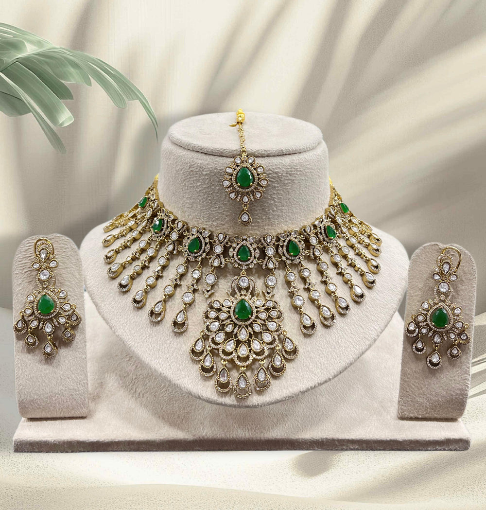 Moissanite Stones Bridal Necklace