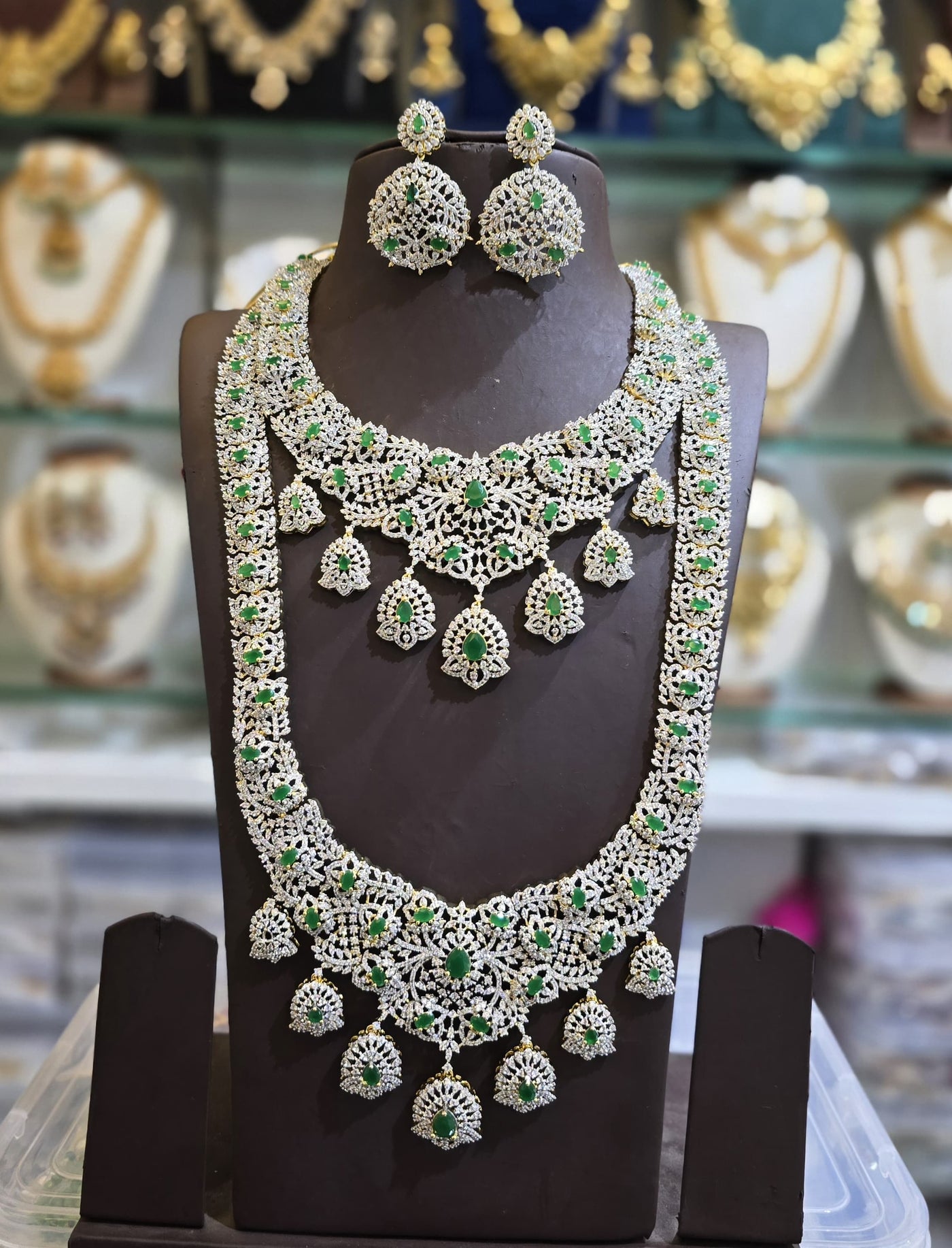 American Diamond Stones Bridal Combo