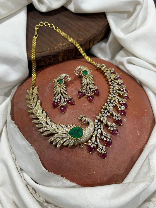 Victorian Polish with AD Stone Necklace