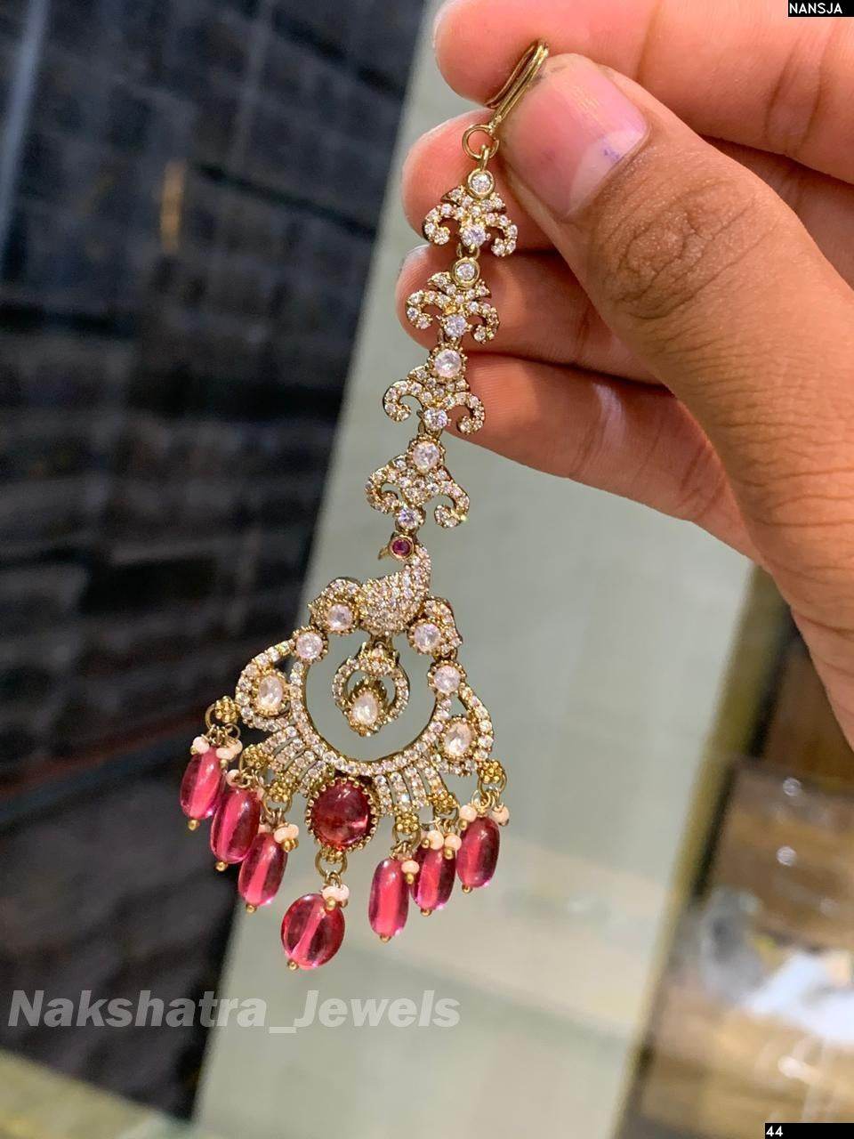 Moissanite Stones Tikka - Nakshatra Jewels
