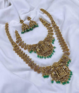 Nakshi Work with AD Stones Bridal Combo - Nakshatra Jewels