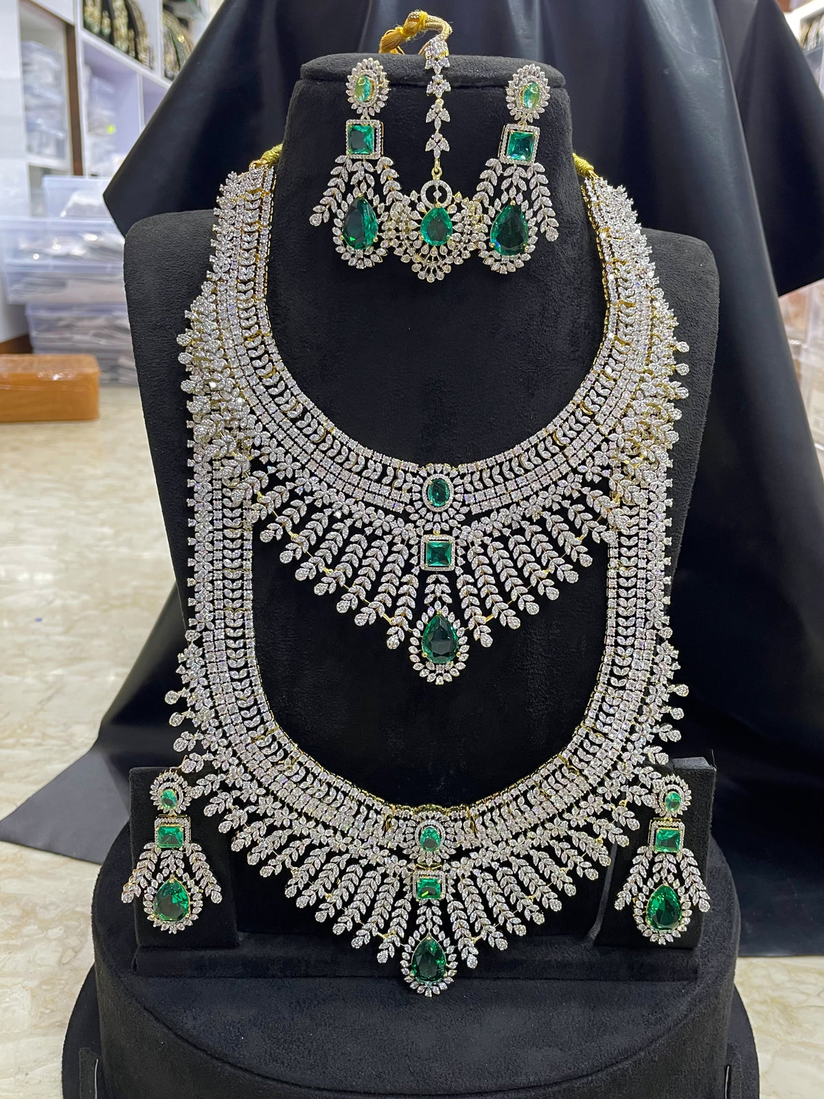 American Diamond Stones Bridal Combo