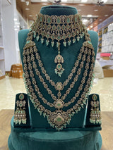 Victorian Polish with AD stones Bridal Set