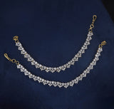 AD Stones Ear Chains - Nakshatra Jewels