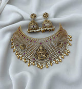 Nakshi Work with AD Stones Bridal Choker