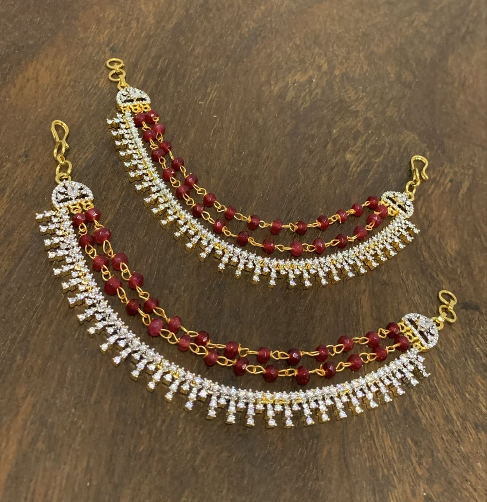 Premium Matt with ADStones Ear Chains
