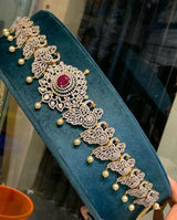 American Diamond Stones Bridal Hip Chain - Nakshatra Jewels