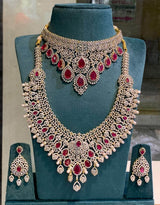 American Diamond Stones Bridal Combo Set - Nakshatra Jewels