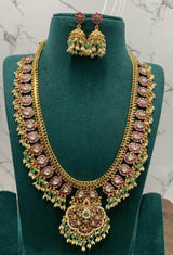 Jaadu Kundan Stones Bridal Haram - Nakshatra Jewels