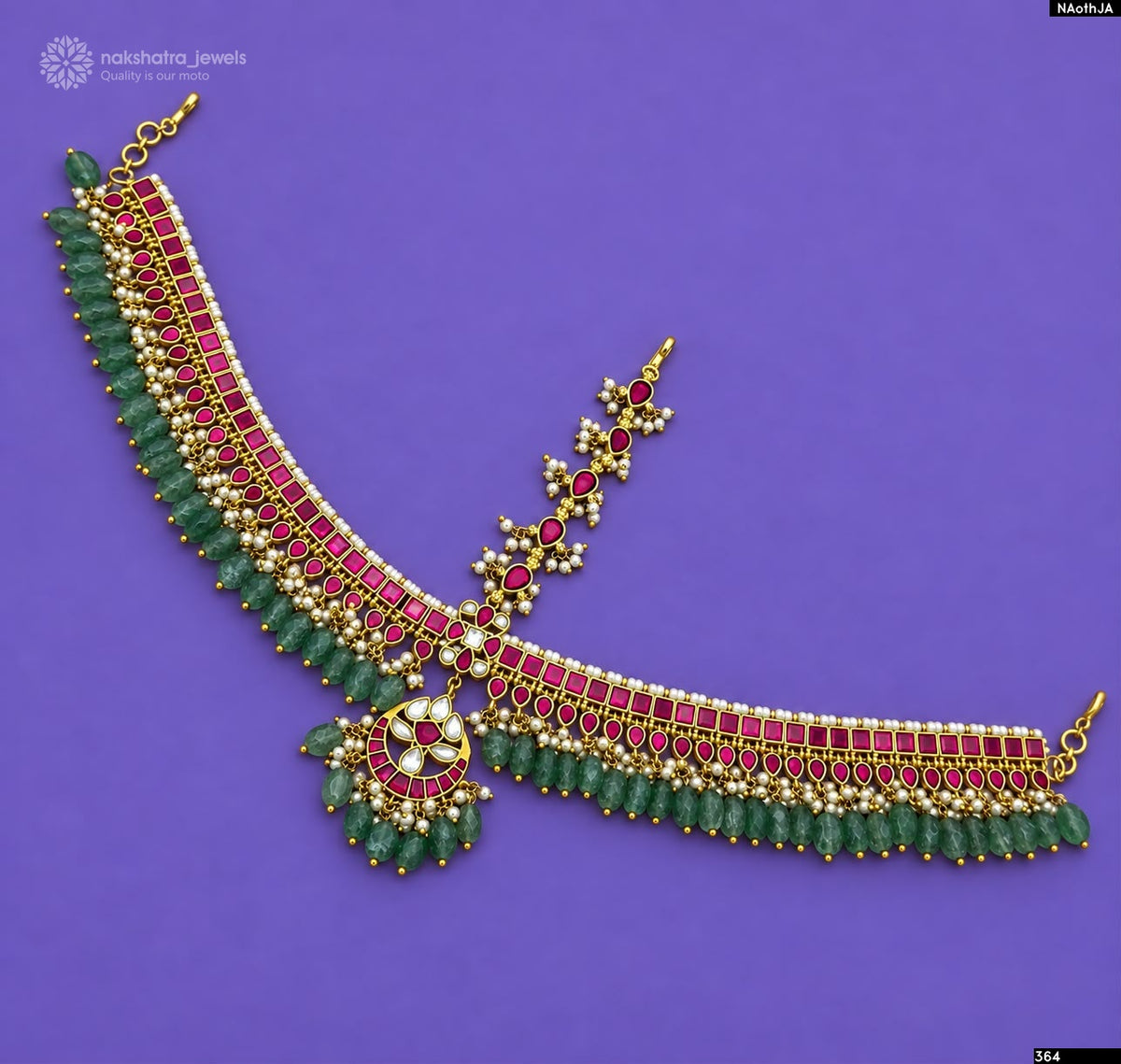 Kundan Stones Bridal Head Set