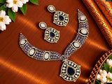 Victorian Polish with AD Stones Bridal Necklace