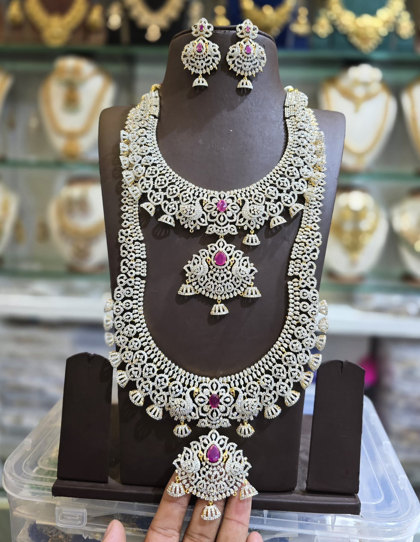 American Diamond Stones Bridal Combo