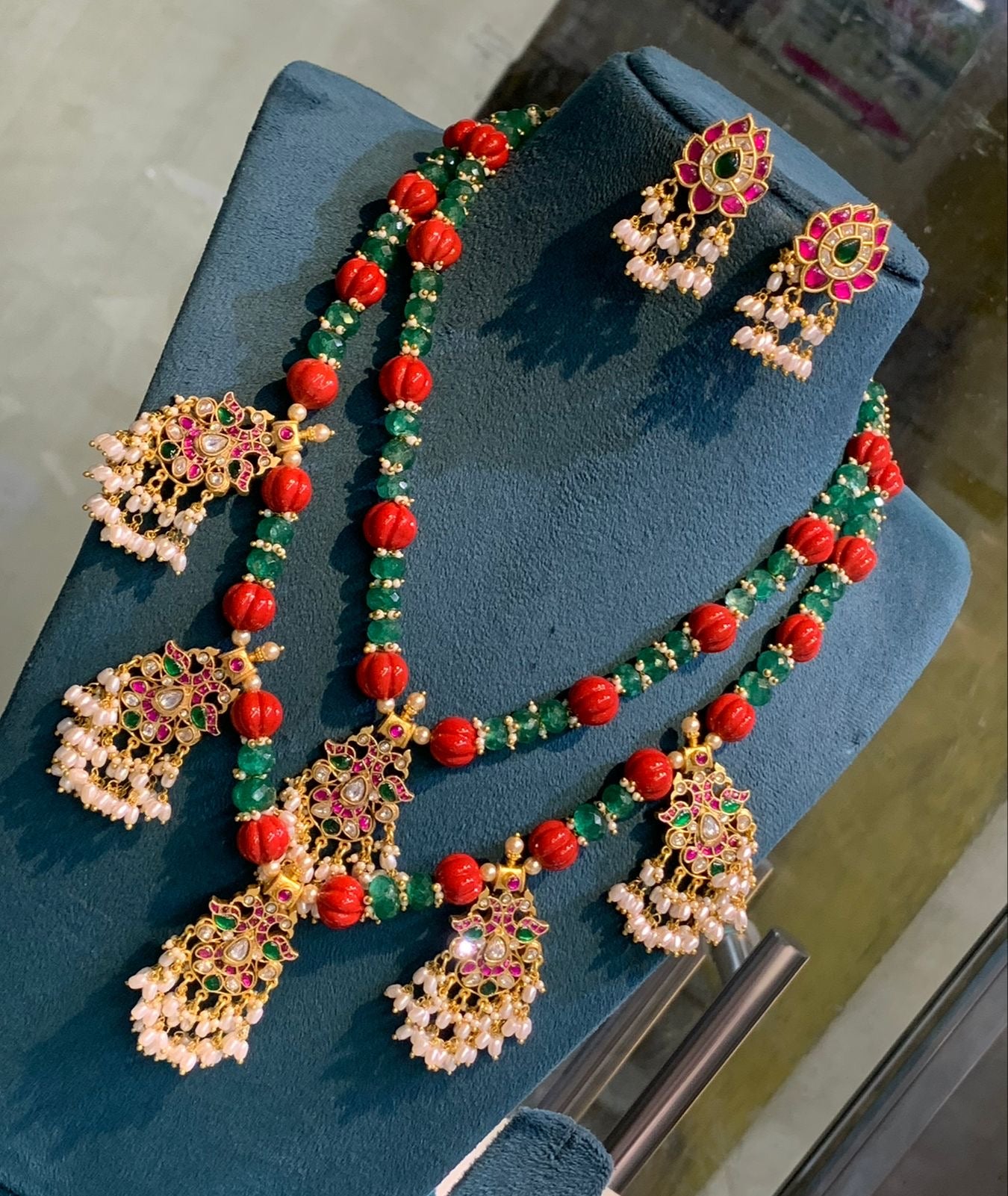 Jadau Kundan Stones Bridal Layer Necklace