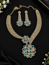 Victorian Polish AD Stones Necklace