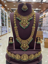 Nakshi Work with Kundan Stones Bridal Combo Set