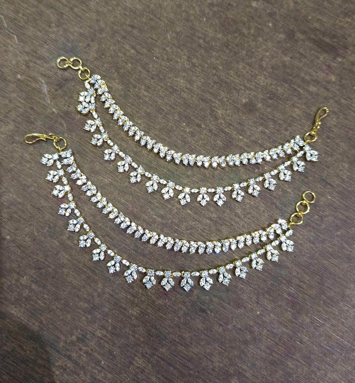 AD Stones Ear Chains
