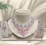 AD Stones Necklace (Silver Polish)